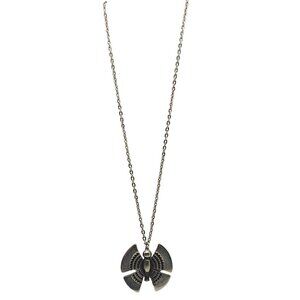 R. Tennesmed Sweden Pewter Butterfly Pendant Necklace With Chain 24 Inches Long